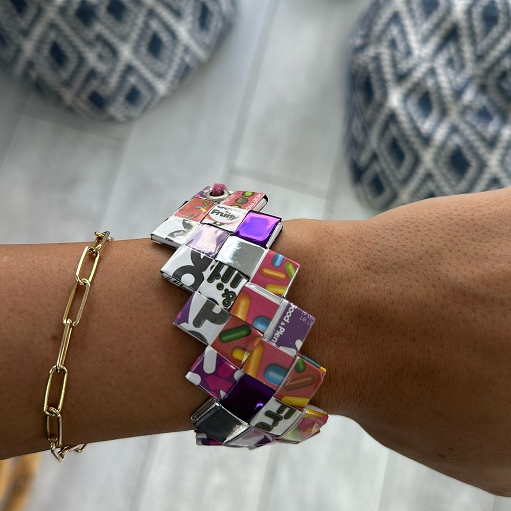 Good & Plenty Wrapper Bracelet